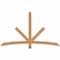 Ekena Millwork Alberta Smooth Timber Gable Bracket, Western Red Cedar, 72"W x 42"H x 1 1/2"D x 3 1/2"F, 14/12 Pitch GBW072X42X0204ALB00SWR - alternate 1